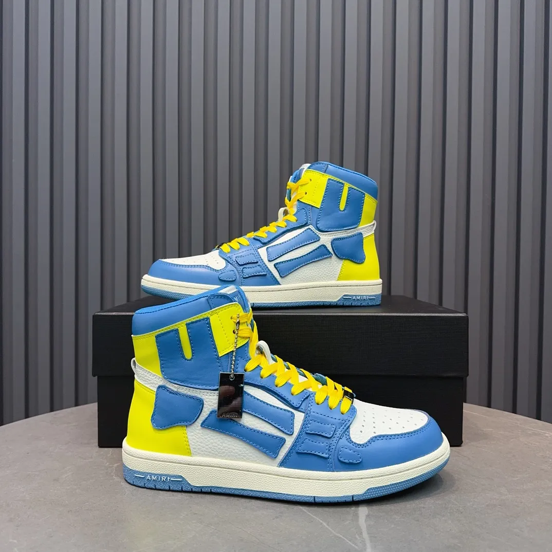 Men's shoes💰620💰 AMIRI AMIRI trendy brand hot sale🔥 Available all year round✅Couples💑 Official website synchronization Imported fabrics 1⃣️ratio 1⃣️Re-engraved, original factory special original sole, 35-45 (38.45. Non-refundable)